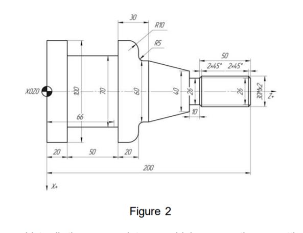 Solved Figure 2 below shows the drawing of a machining part