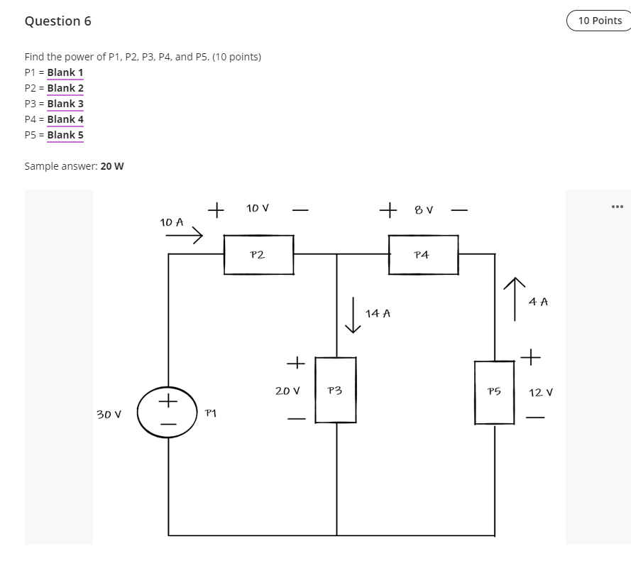 Solved Find The Power Of P1, P2, P3, P4, And P5. (10 | Chegg.com