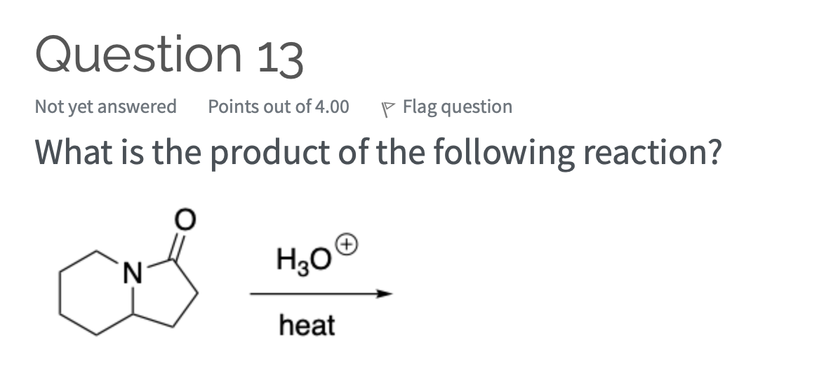 Solved Question 12 Not yet answered Points out of 4.00 p | Chegg.com