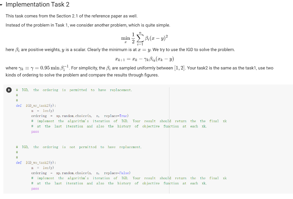 Solved Settings of the minimization problems Now you will | Chegg.com