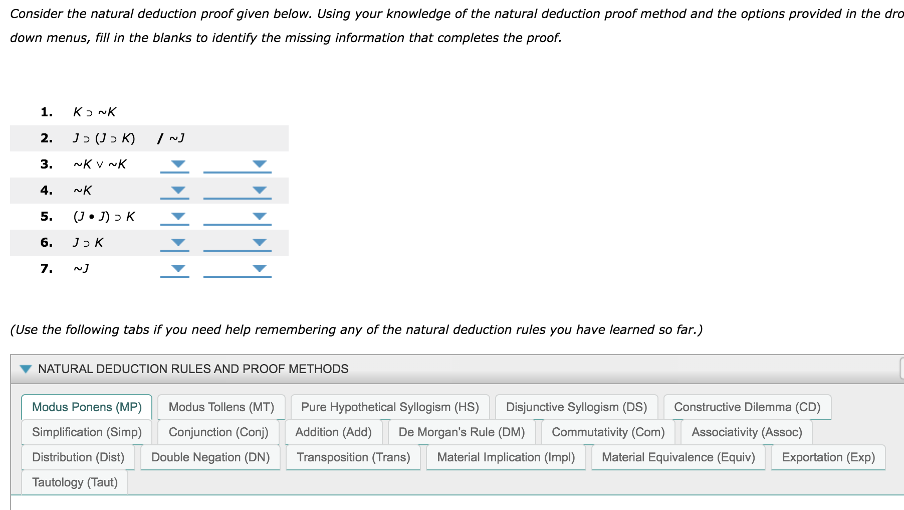 Solved Consider The Natural Deduction Proof Given Below. | Chegg.com