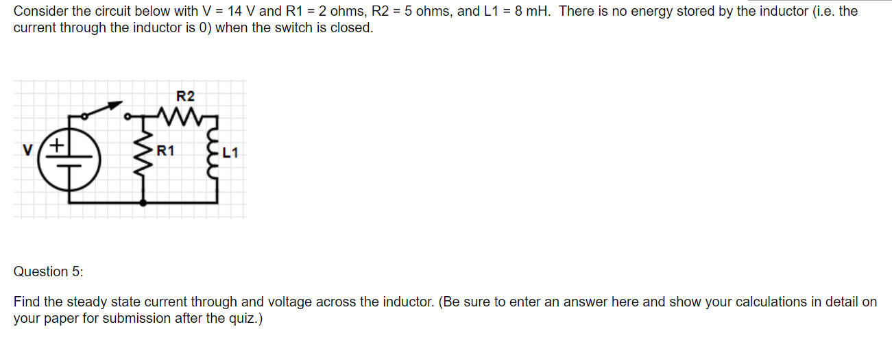 Solved Consider the circuit below with V=14 V and | Chegg.com