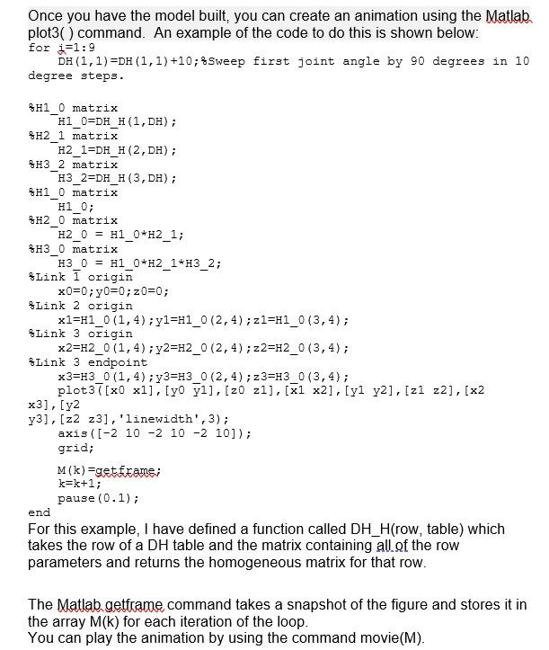 Once you have the model built, you can create an | Chegg.com