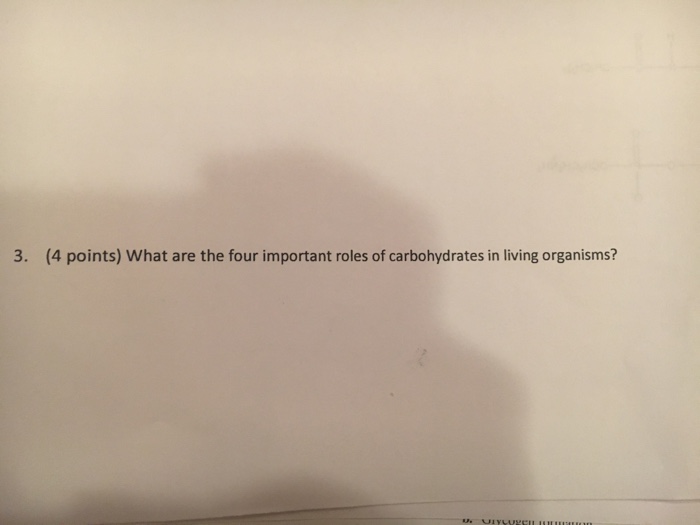 Solved 3. (4 points) What are the four important roles of | Chegg.com