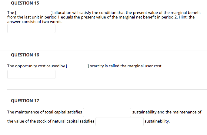 Solved The QUESTION 15 ] allocation will satisfy the | Chegg.com