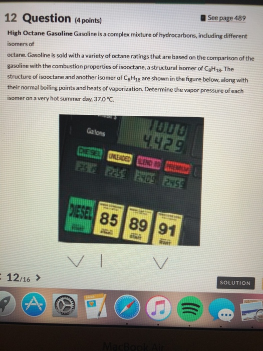 Solved See page 489 12 Question (4 points) High Octane | Chegg.com
