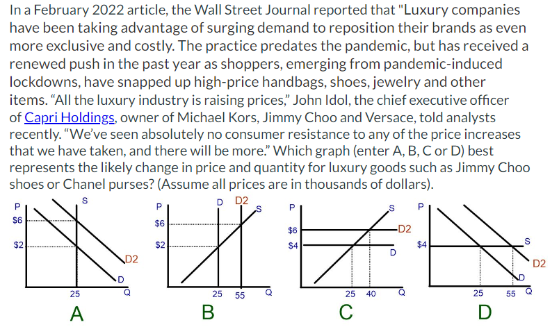 Luxury Brands Are Helped by a Lack of Other Spending Options - WSJ