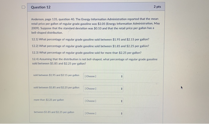 Solved D Question 4 1 pts Anderson, page 121, question 21. | Chegg.com