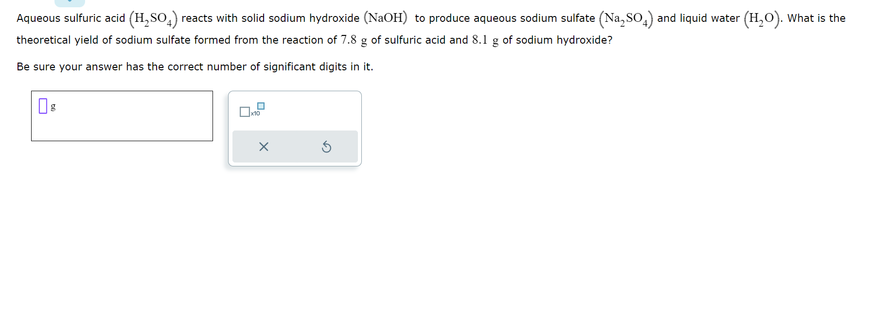 Solved Aqueous Sulfuric Acid H2SO4 Reacts With Solid Chegg Com   Phpjc6IG0