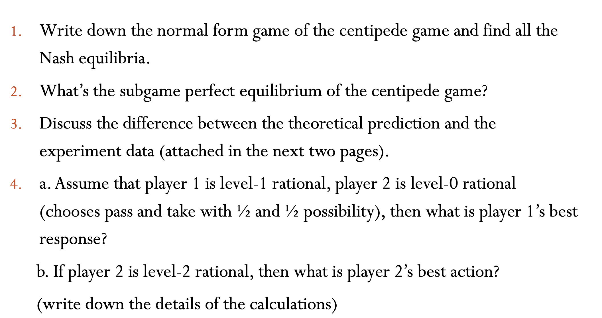 Solved - Consider The Following Game: > Players: 1 And 2; Δ | Chegg.com