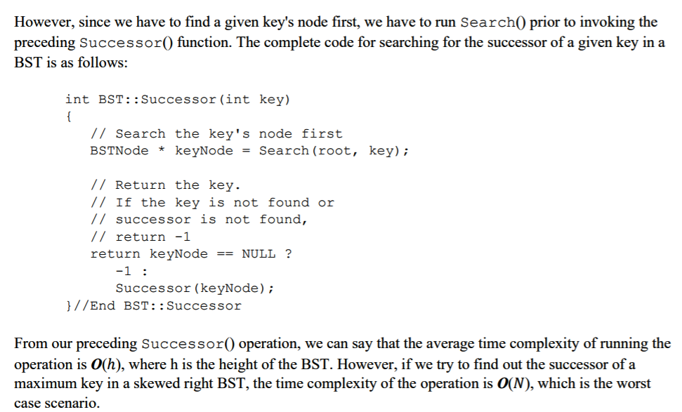 Solved 3.1 Create A BST In C++ Create The Files BSTNode.h | Chegg.com