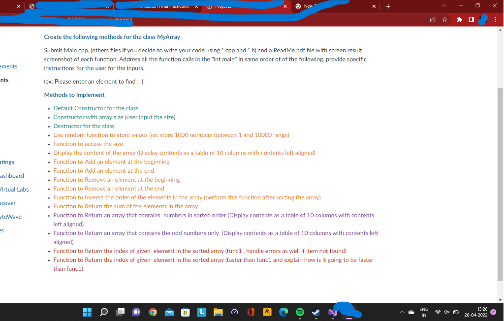 Solved This is my assignment please help me out with this | Chegg.com