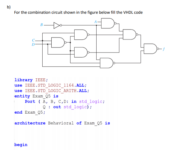 Solved B) For The Combination Circuit Shown In The Figure | Chegg.com