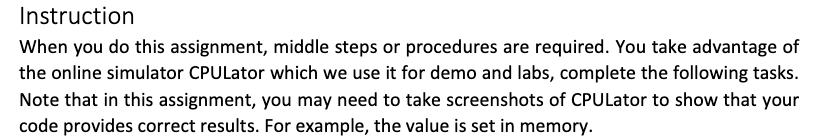 Solved Instruction When you do this assignment, middle steps | Chegg.com