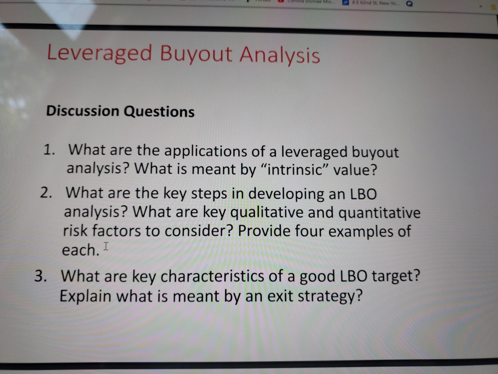 LBO Candidate Characteristics