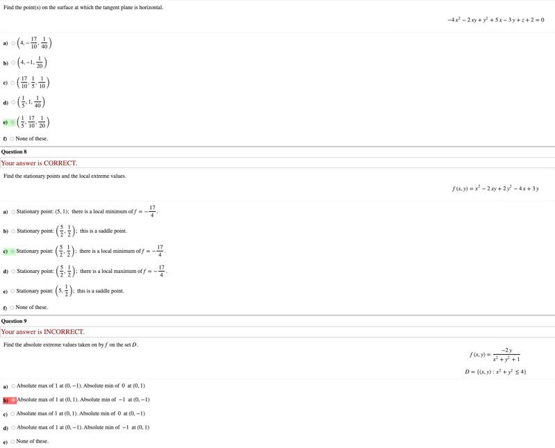 Solved Please answer as many as you can and show all your | Chegg.com
