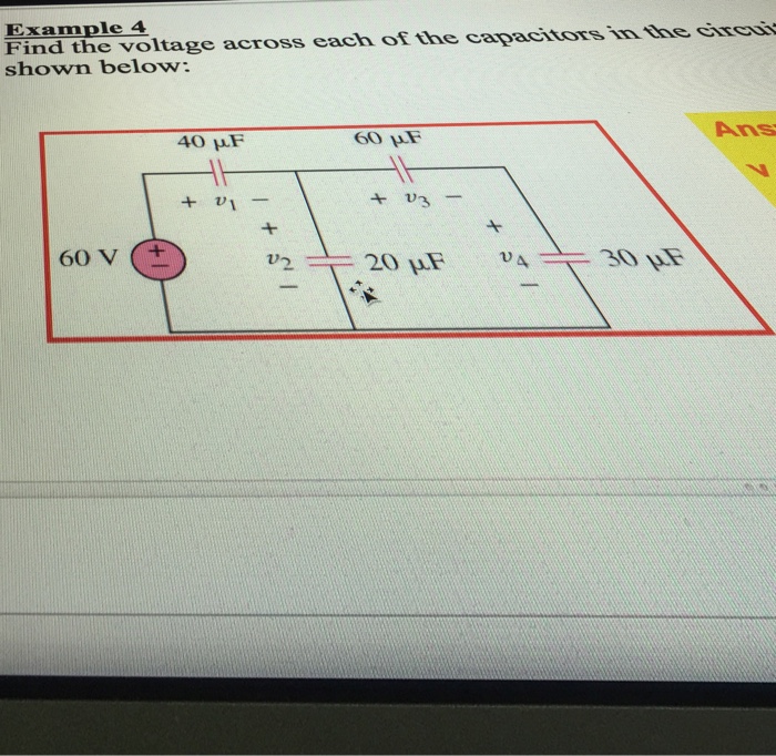 Solved Find the voltage across each of the capacitors in the | Chegg.com