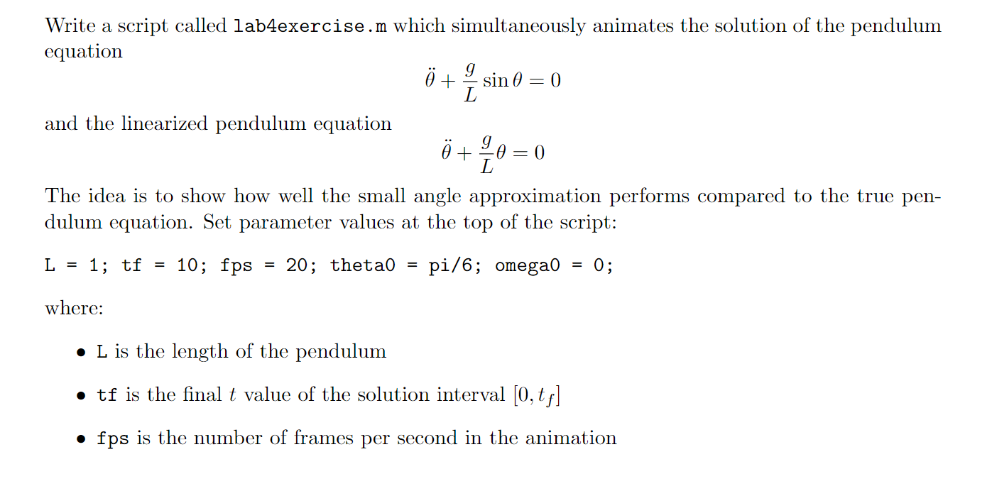 Write a script called lab4exercise.m which | Chegg.com