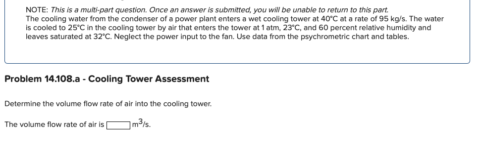 Solved also looking for mass flow rate of the required | Chegg.com