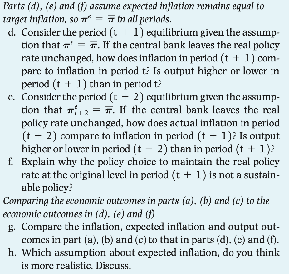 Solved 4. This Chapter Assumes That Expected Inflation | Chegg.com