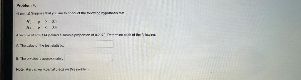 Solved Problem 4. (5 points) Suppose that you are to conduct | Chegg.com