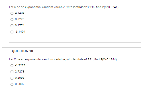 Solved Let X be an exponential random variable, with | Chegg.com