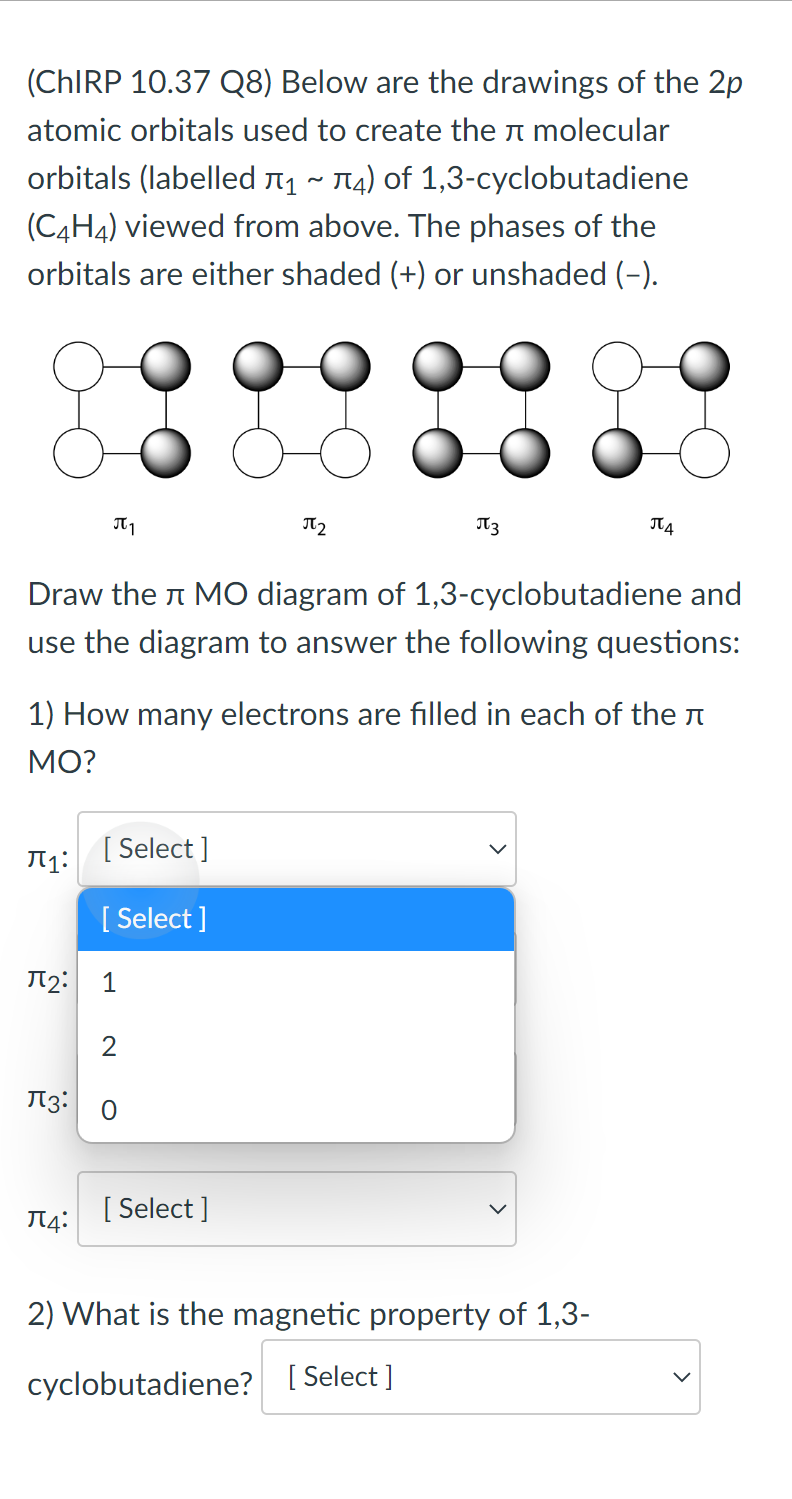 Solved (ChIRP 10.37 Q8) Below are the drawings of the 2p | Chegg.com