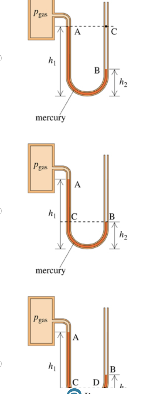 Solved Find the pressures pA and pB at surfaces A and B in | Chegg.com