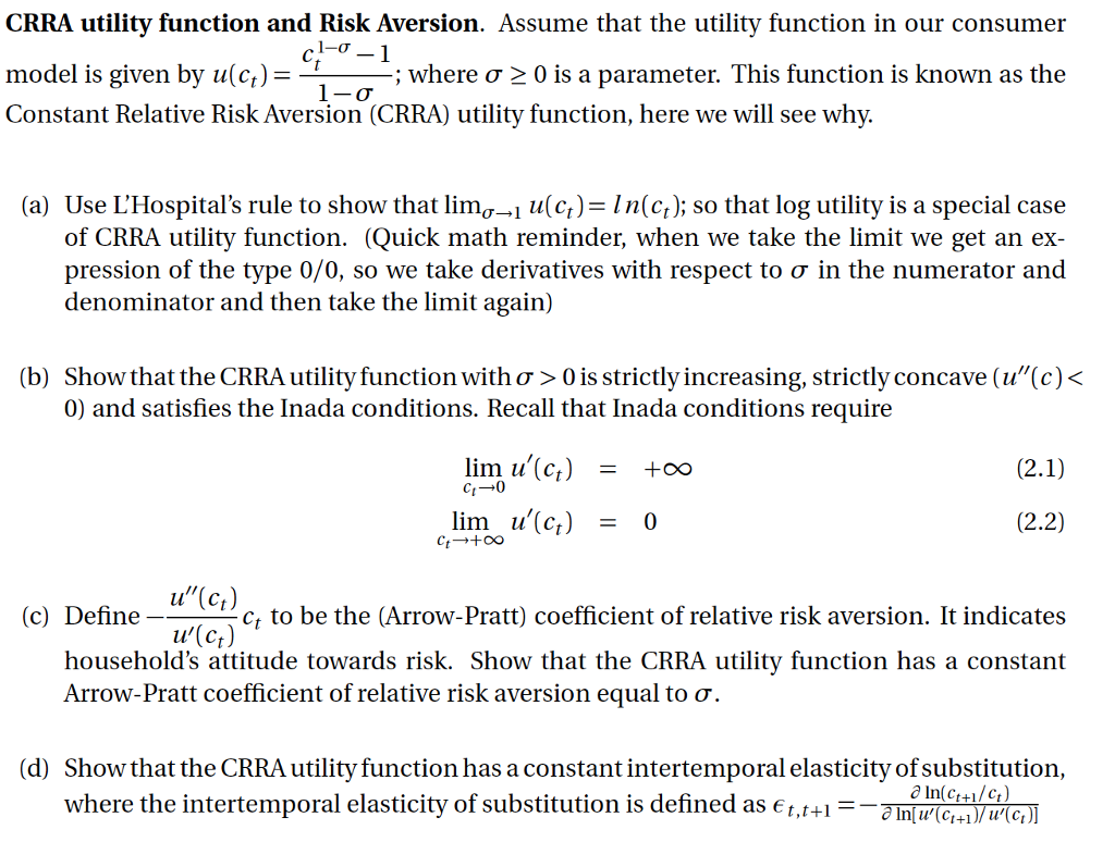 solved-crra-utility-function-and-risk-aversion-assume-that-chegg