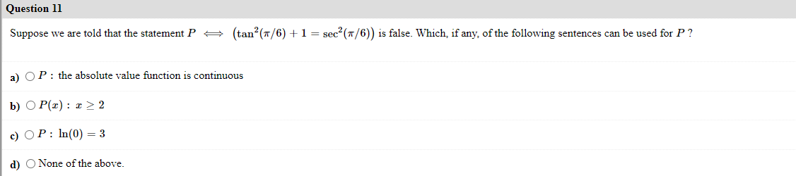Solved Suppose we are told that the statement | Chegg.com