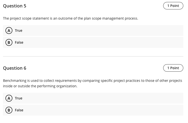 Solved Question 9 1 Point involves defining and documenting | Chegg.com