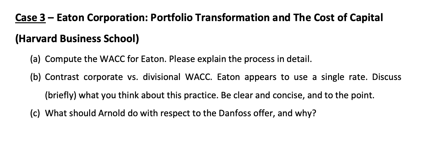 eaton corporation case study solution