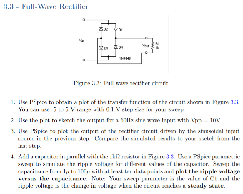 Function of deals full wave rectifier