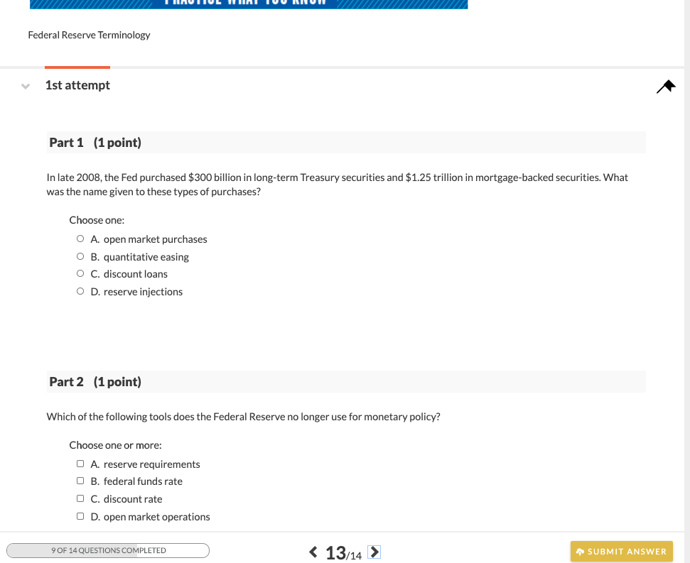 Solved 1st attempt Part 1 (1 point) The table below presents | Chegg.com
