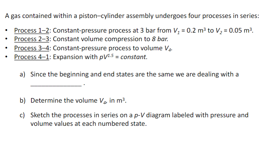 Solved A Closed System Consisting Of 4 Lb Of A Gas Undergoes | Chegg.com