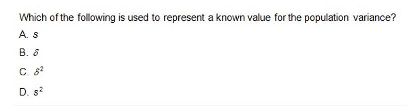Solved Which of the following is used to represent a known | Chegg.com