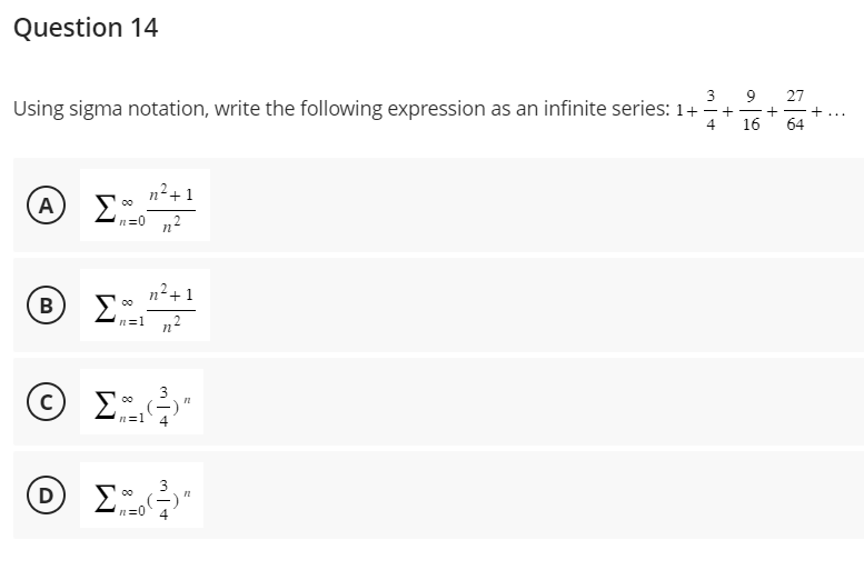 Solved Using sigma notation, write the following expression | Chegg.com