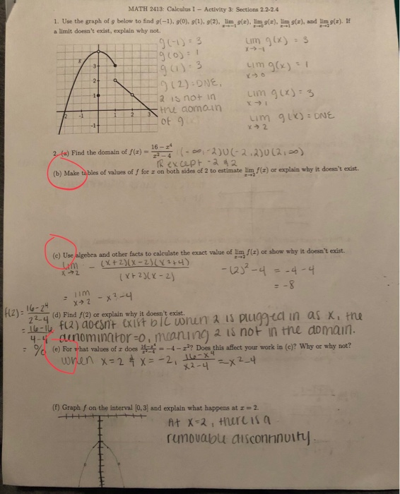 Solved math 2413 calculus i activity 3 sections 2224 1 use chegg