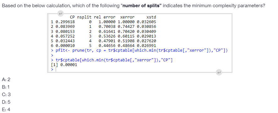 Solved Based on the below calculation, which of the | Chegg.com