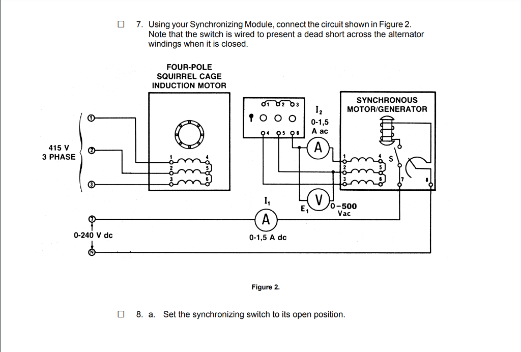 1. Using your Three-Phase Synchronous | Chegg.com