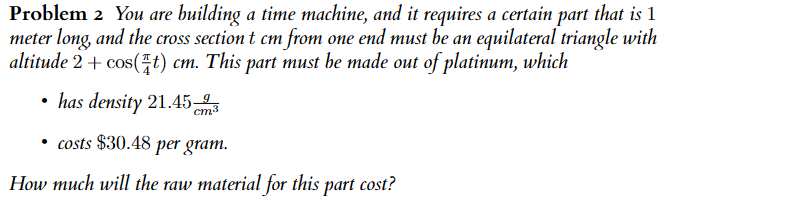 Time Machine Math Calculation Formula Solved Problem 2 You are building a time machine, and it | Chegg.com