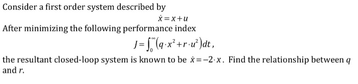 solved-consider-a-first-order-system-described-by-after-chegg