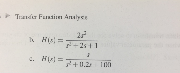 Solved 8.47. For each of the following transfer functions, | Chegg.com