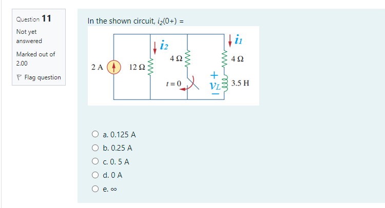 Solved For the circuit shown in the figure, the value of the | Chegg.com