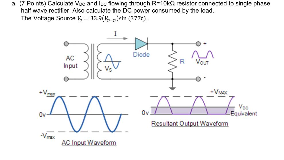 Solved a. (7 Points) Calculate Voc and loc flowing through | Chegg.com