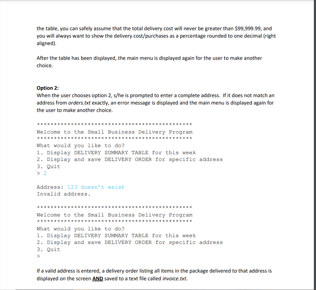 Solved Assignment Specifications The owners of a number of | Chegg.com