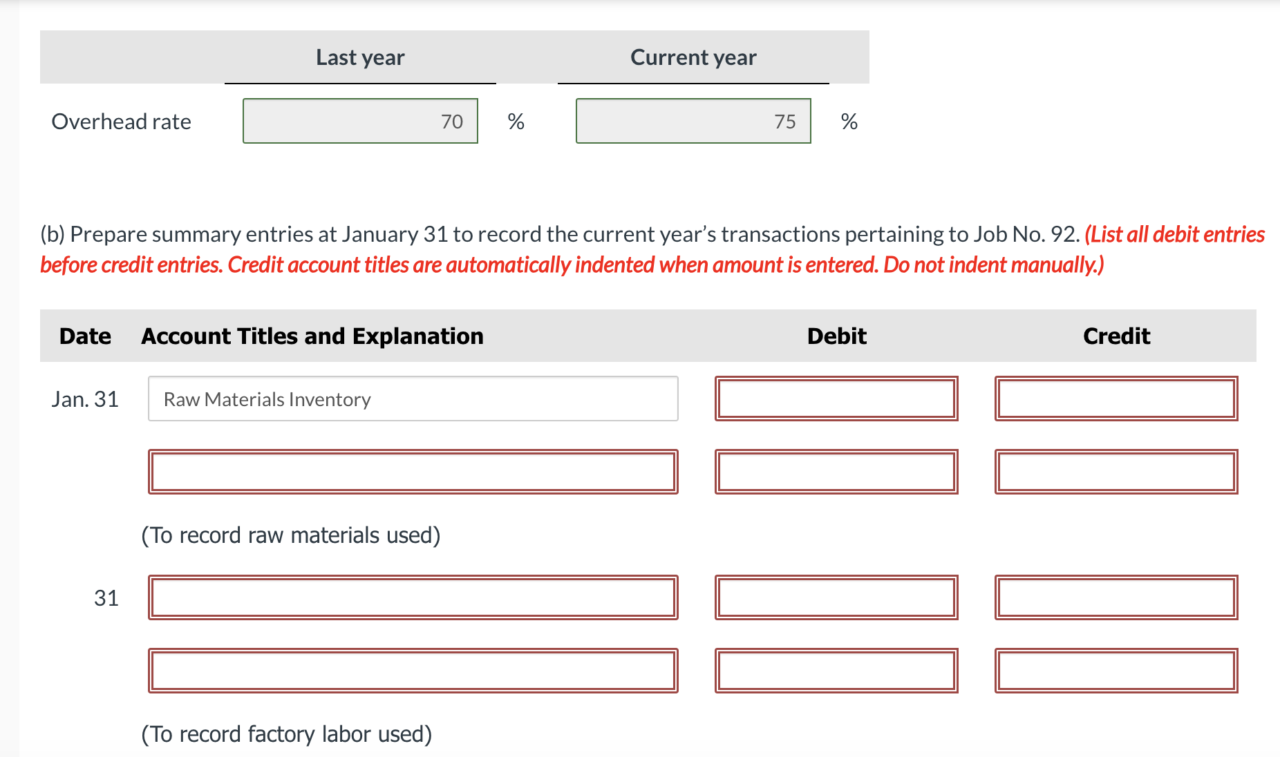 Solved A Job Order Cost Sheet For Carla Vista Company Is 