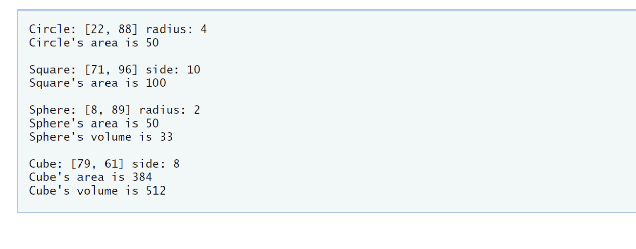 Solved java plz (Shape Hierarchy) Implement the Shape | Chegg.com