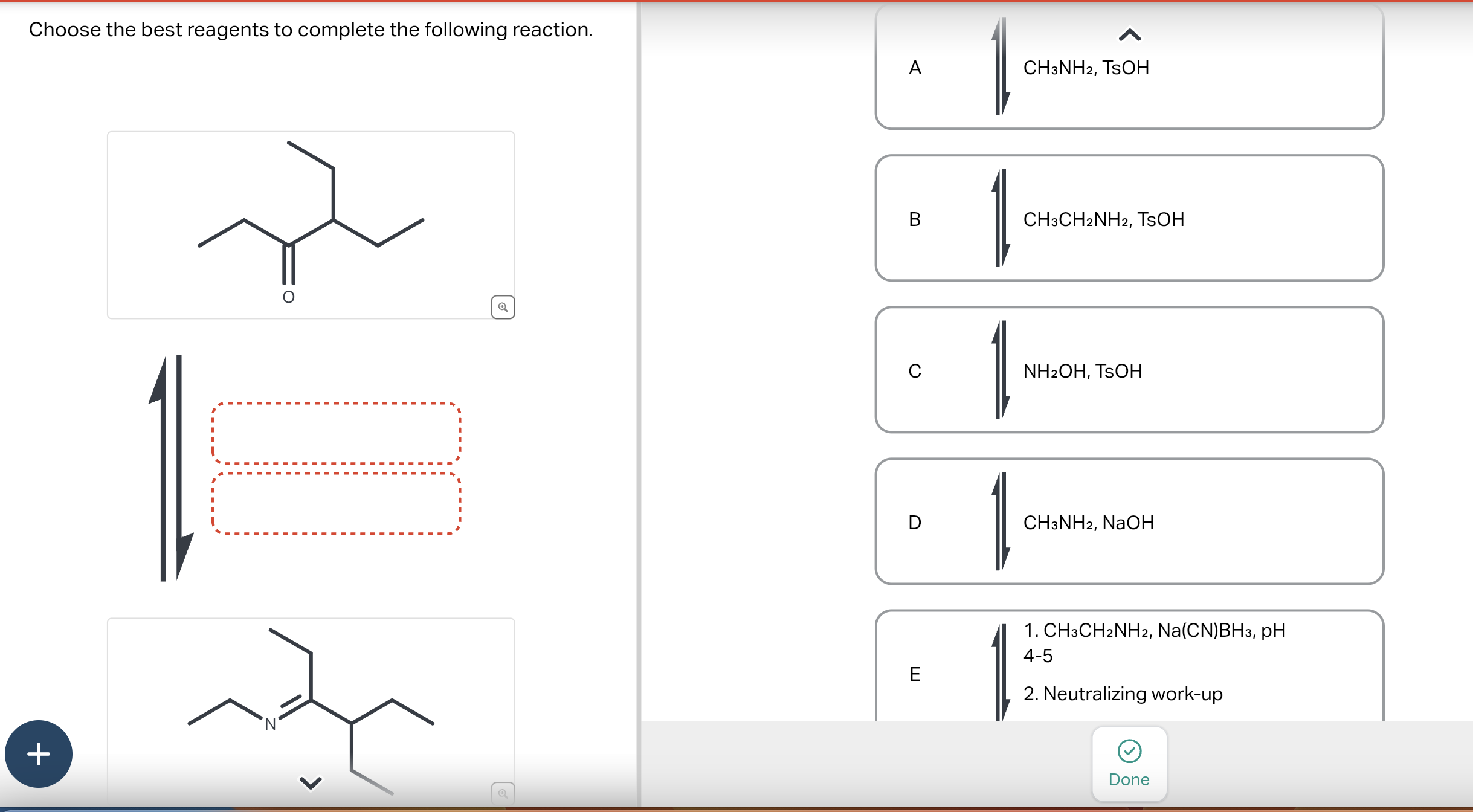 Solved Choose the best reagents to complete the following | Chegg.com