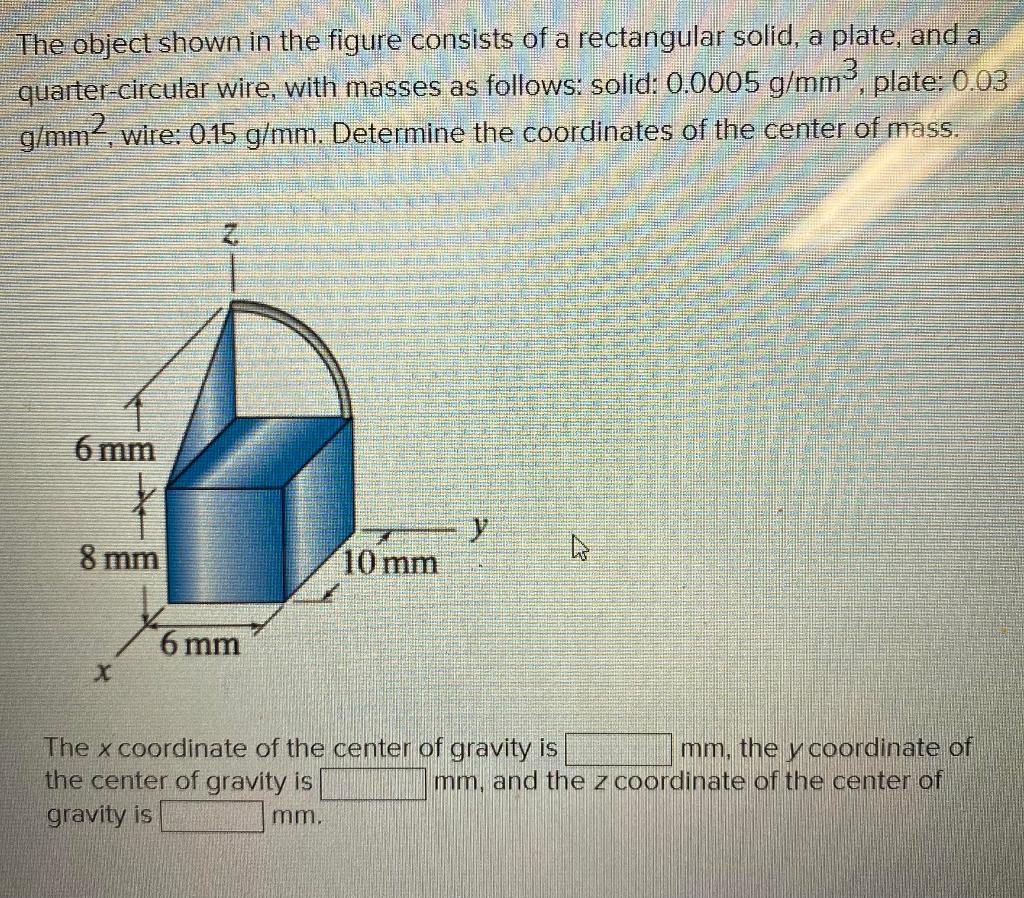 solved-the-object-shown-in-the-figure-consists-of-a-chegg